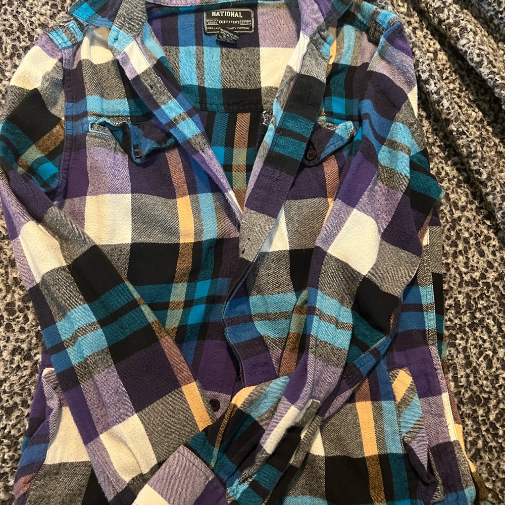 Women's Colorful Plaid Shirt
